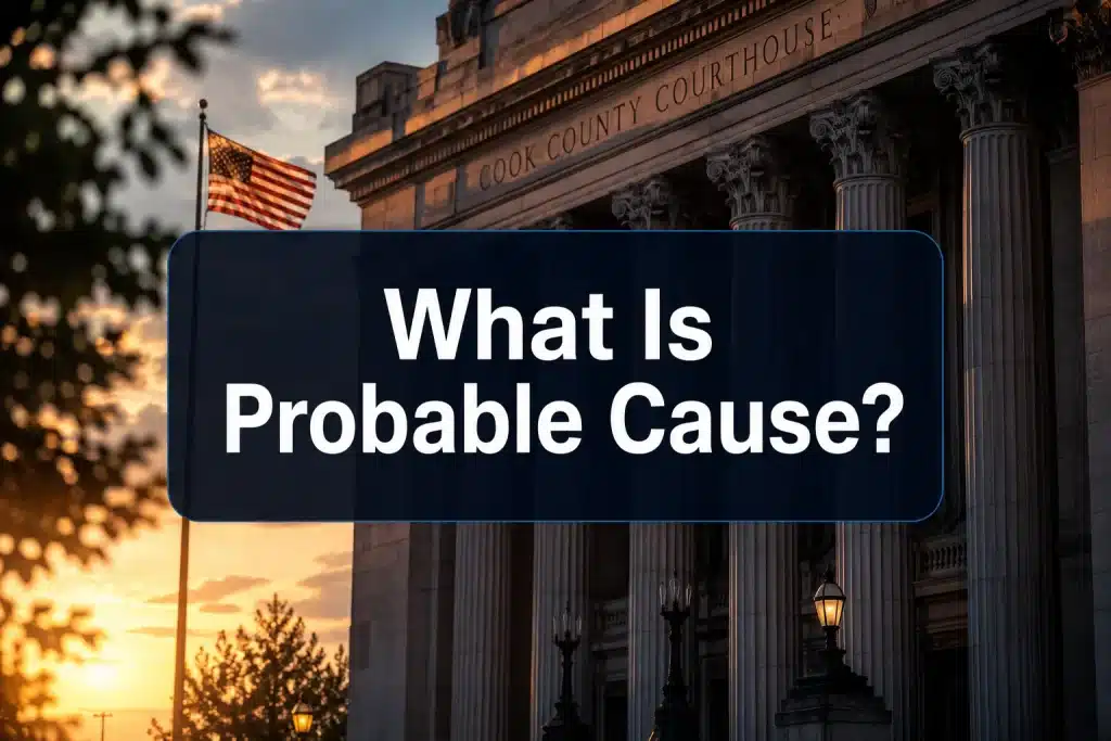 What Is Probable Cause? Arrest, Warrant, Search, and Why a Lawyer in Cook County Matters