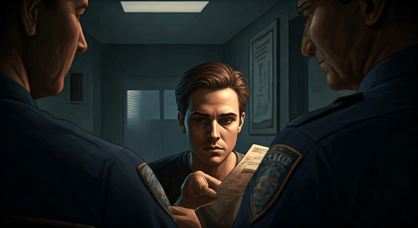 Person read rights by officer